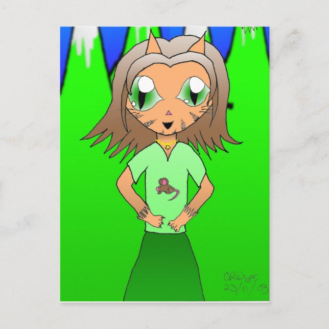 CatGirl Postcard (Front)