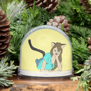 catgirl snow globe