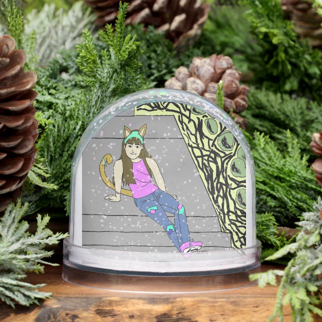 catgirl snow globe (Winter)