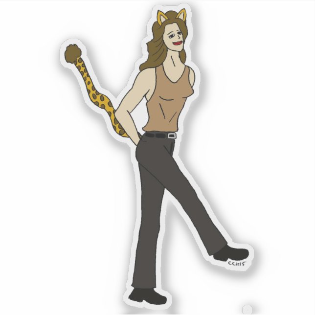 catgirl   sticker (Front)