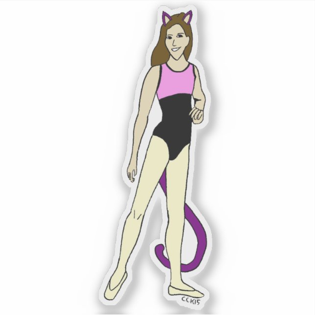 catgirl    sticker (Front)