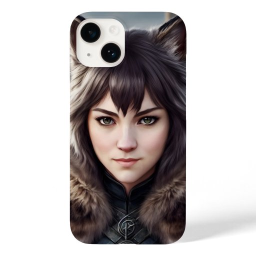 Catgirl with a sly smile Case-Mate iPhone 14 case