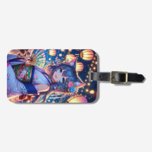 Catgirl's Joyful Dance at Dusk