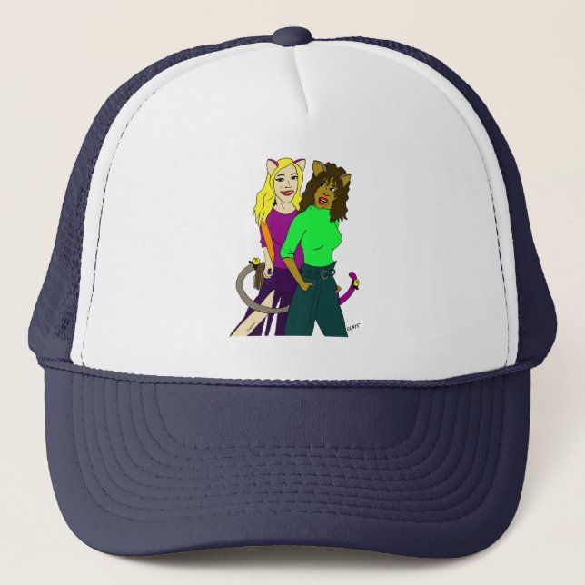 catgirls trucker hat (Front)