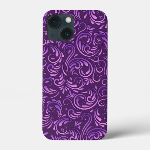 Cath Kidston Design Violet Flowers   iPhone 13 Mini Case