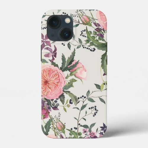 Cath Kidston London Design blue flowers   iPhone 13 Mini Case