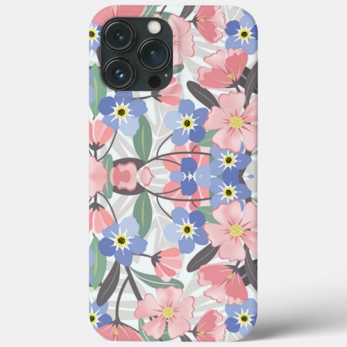 Cath Kidston London Design blue flowers    iPhone 13 Pro Max Case