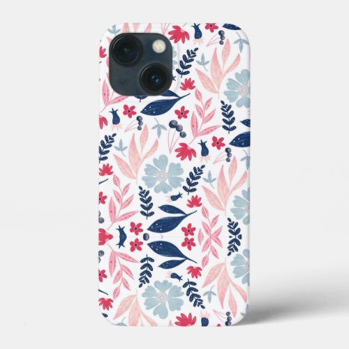 Cath Kidston London Design blue flowers      iPhone 13 Mini Case