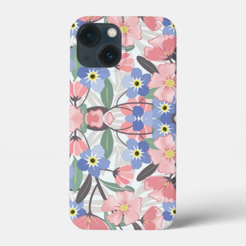 Cath Kidston London Design blue flowers    iPhone 13 Mini Case