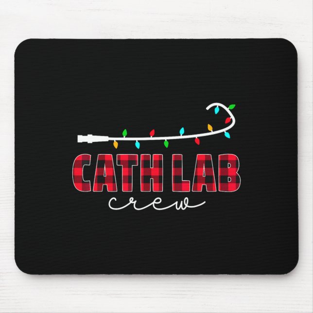 Cath Lab Crew Cardiology Nurse Rad Tech Christmas  Mouse Pad (Front)