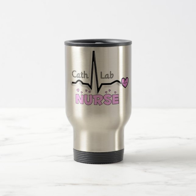 Cath Lab Nurse Gifts Travel Mug (Center)