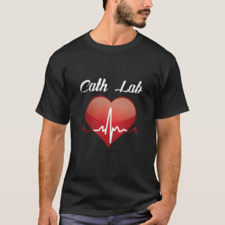 Cath Lab Nurse He Hebeat Love Cardiac Care T-Shirt
