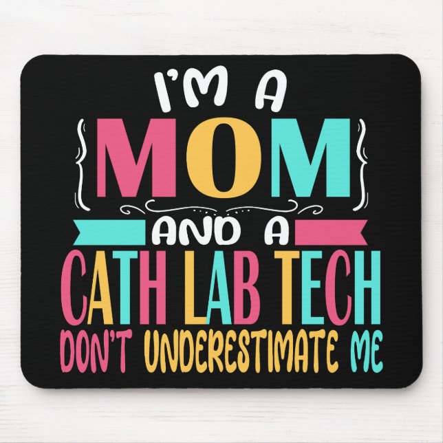 Cath Lab Tech Cardiac Mom Gift Mouse Pad (Front)