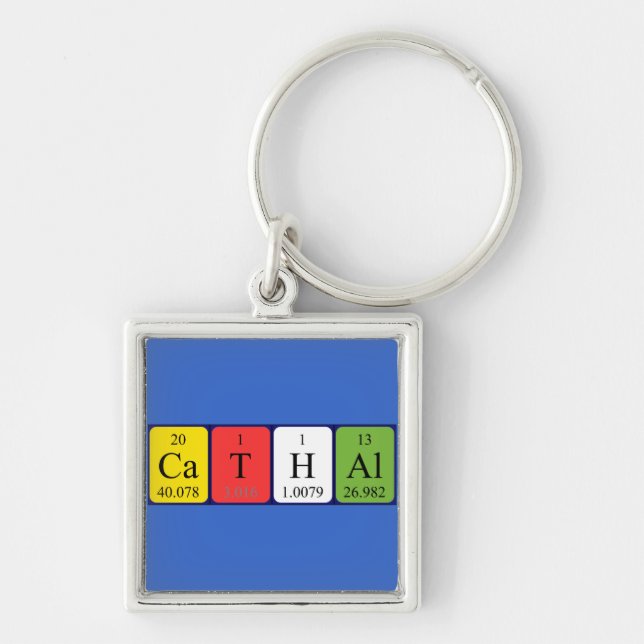Cathal periodic table name keyring (Front)