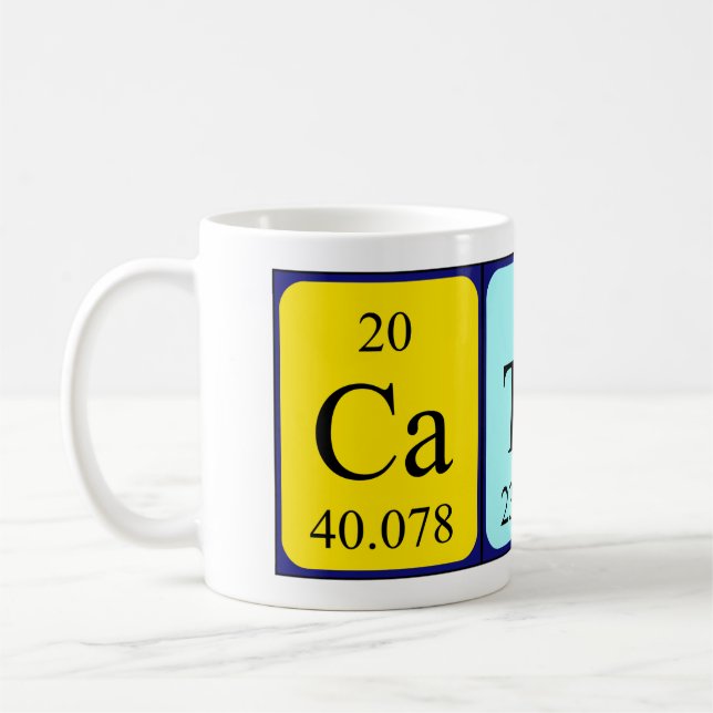 Cathal periodic table name mug (Left)