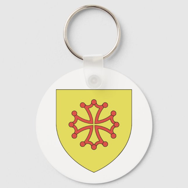 Cathar Cross Keychain (Front)