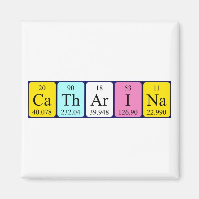 Catharina periodic table name magnet (Front)