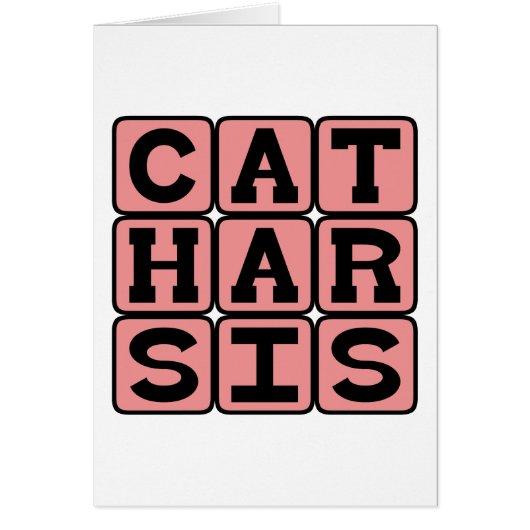 Catharsis, Purging Repressed Emotions Cards (Front)