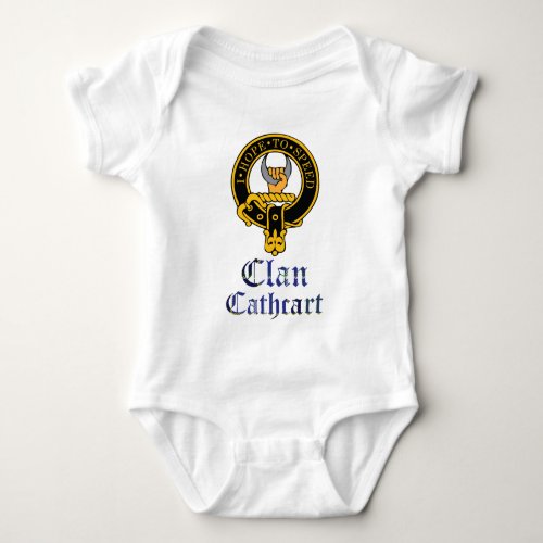 Cathcart Scottish Crest Tartan Clan Name Clothes Baby Bodysuit