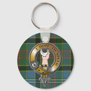 Cathcart Tartan & Badge Keychain