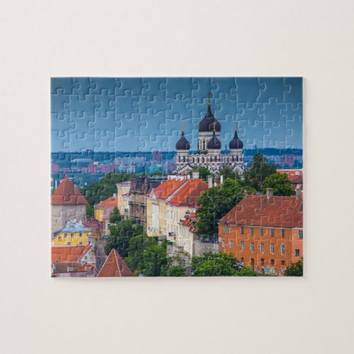 Cathedral and Cityscape  Estonia Jigsaw Puzzle