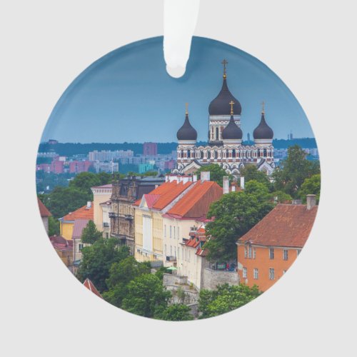 Cathedral and Cityscape  Estonia Ornament