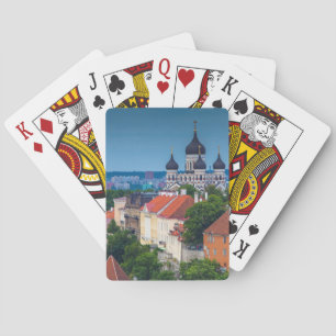 Cathedral and Cityscape   Estonia Poker Cards