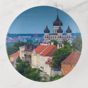 Cathedral and Cityscape   Estonia Trinket Tray