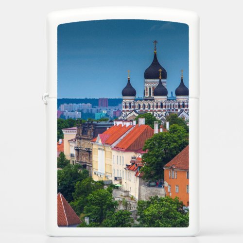 Cathedral and Cityscape  Estonia Zippo Lighter