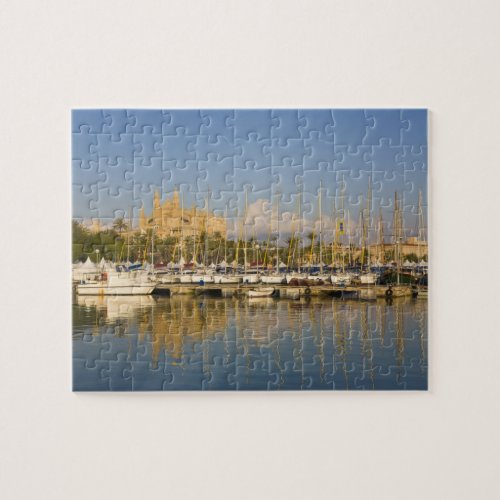 Cathedral and marina Palma Mallorca Spain Jigsaw Puzzle