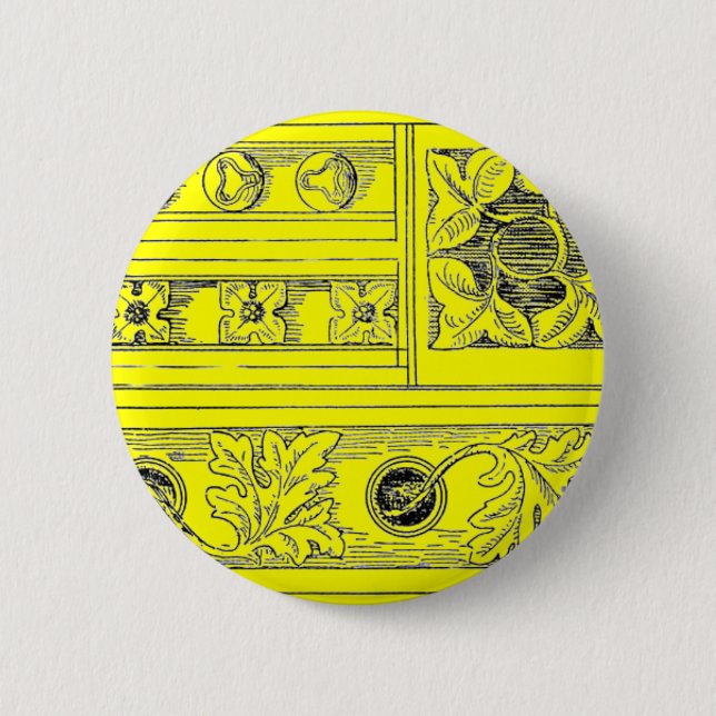 Cathedral Architecture Pinback Button (Front)