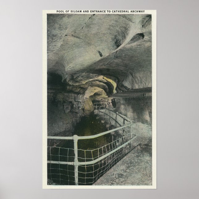 Cathedral Archway View of Pool of Siloam Poster (Front)