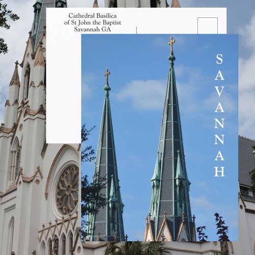 Cathedral Basilica of St John the Baptist Savannah Postcard