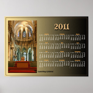 Cathedral Calendar Poster