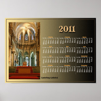 Cathedral Calendar Poster