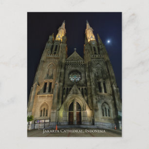 Cathedral Catholic Church Neo Gothic Architecture Postcard