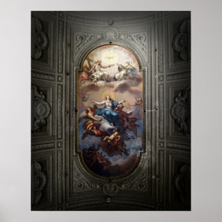 Cathedral Ceiling, Rome Poster