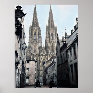 Cathedral Church of St Peter Cologne Germany 1910 Poster