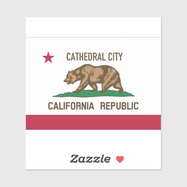 Cathedral City CA Sticker (Sheet)