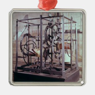 Cathedral clock made for the tower in Salisbury Ca Metal Ornament