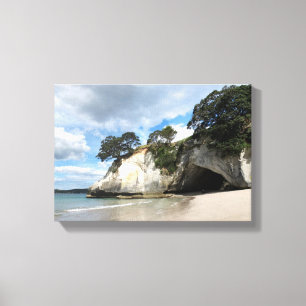 Cathedral Cove Coromandel Peninsula New Zealand Canvas Print