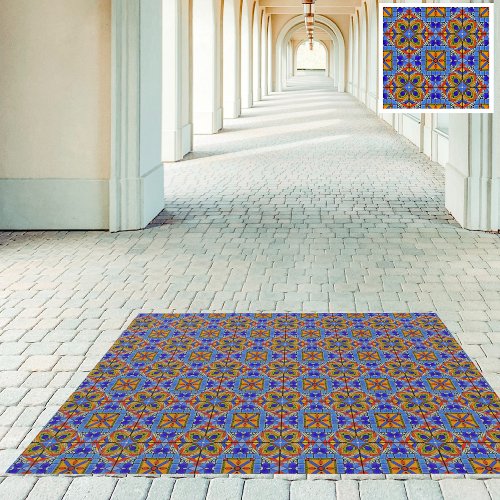 Cathedral Floor Tiling _ Illuminated Manuscript Rug