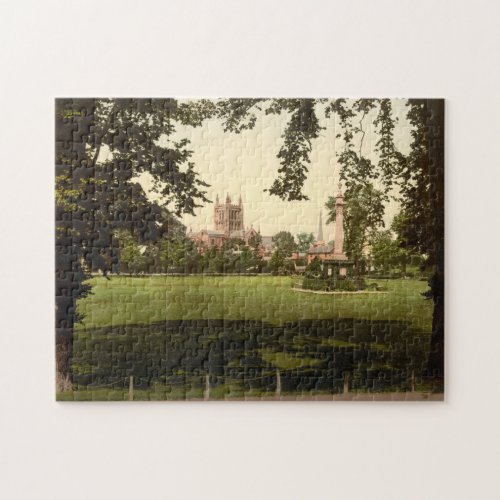 Cathedral from Castle Green Hereford England Jigsaw Puzzle