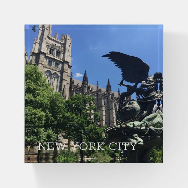 Cathedral Garden New York City NYC Photography Paperweight (Front)