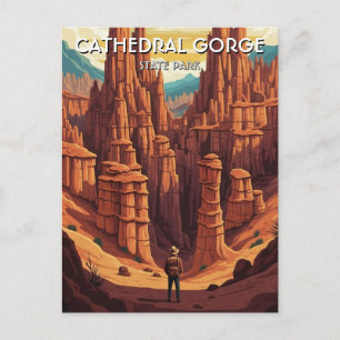 Cathedral Gorge State Park Nevada Travel Postcard