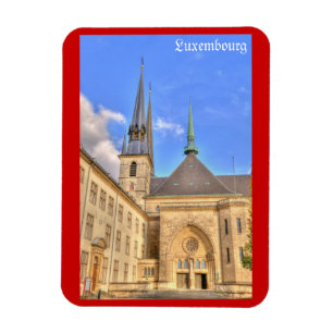 Cathedral in Luxembourg travel souvenir Magnet