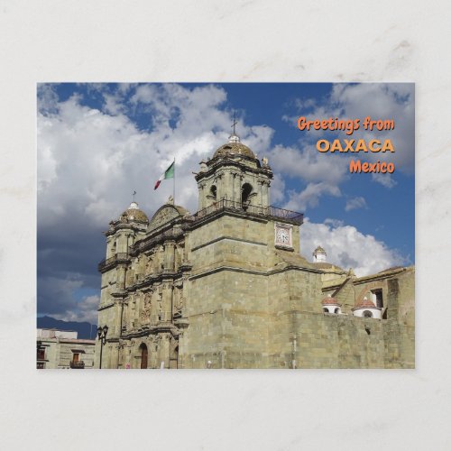 Cathedral in Oaxaca Mexico Postcard