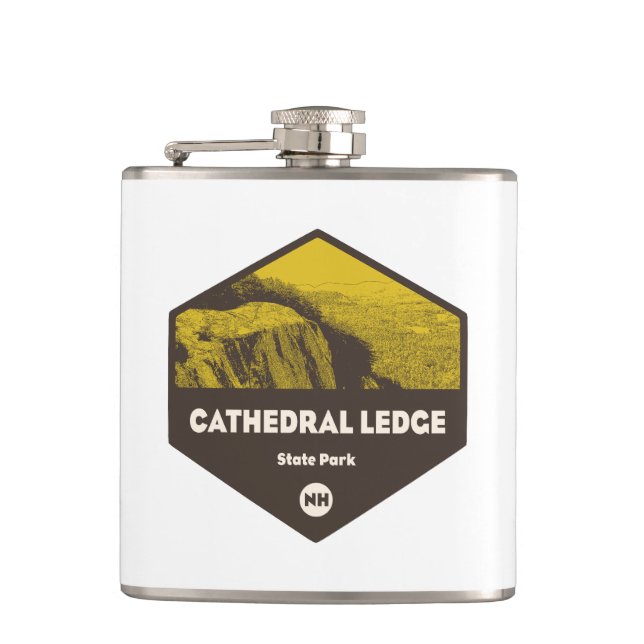 Cathedral Ledge State Park New Hampshire Flask (Front)