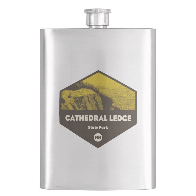 Cathedral Ledge State Park New Hampshire Flask (Front)