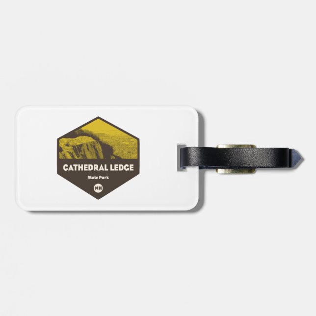Cathedral Ledge State Park New Hampshire Luggage Tag (Back Horizontal)